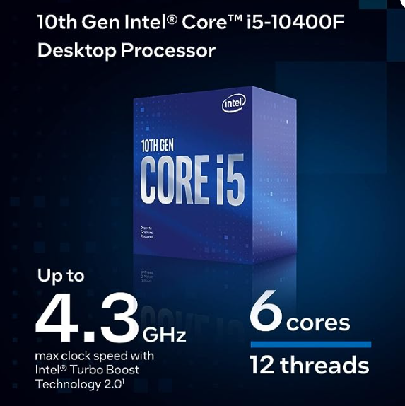 پردازنده اینتل مدل Core i5 10400F 