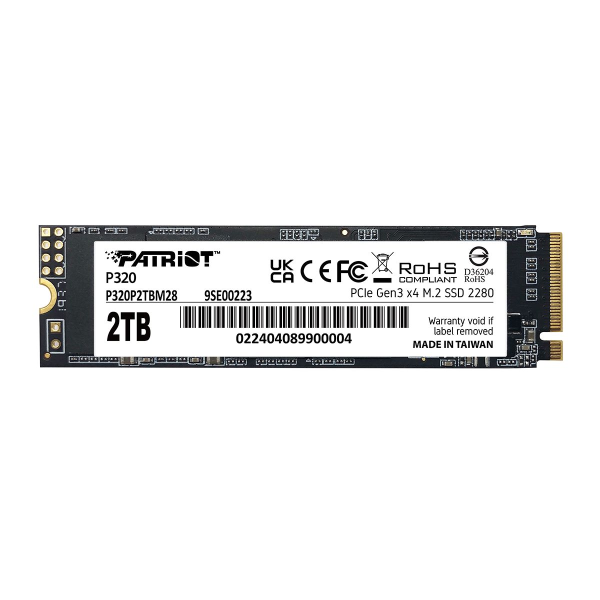 اس اس دی اینترنال پتریوت NVME 2TB P320 M2 GEN3X4