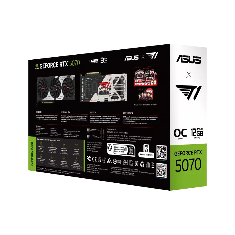 کارت گرافیک ایسوس مدل T1 GeForce RTX™ 5070 12GB OC - Image 2