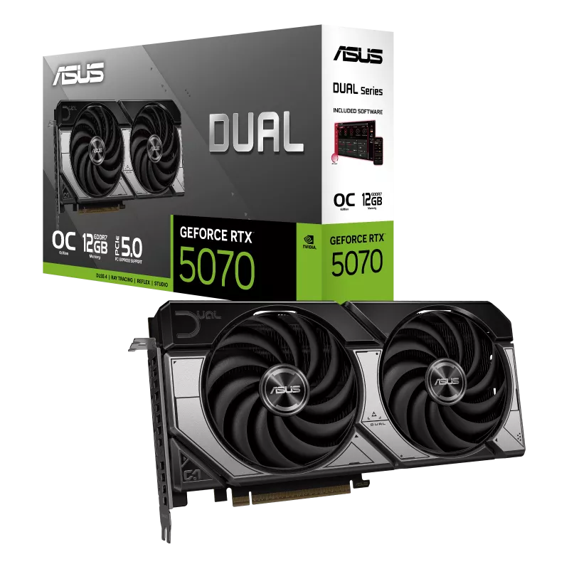 کارت گرافیک ایسوس مدل Dual GeForce RTX 5070 12GB OC